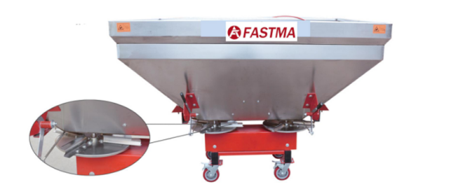 آلة رش الأسمدة الحبيبية من الفولاذ المقاوم للصدأ